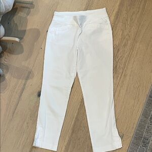 Chico's Perfect Stretch cropped White Pants